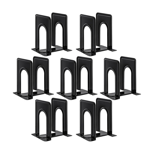 Non-Skid Metal Bookend Supports / Black / 6 x 5 x 6