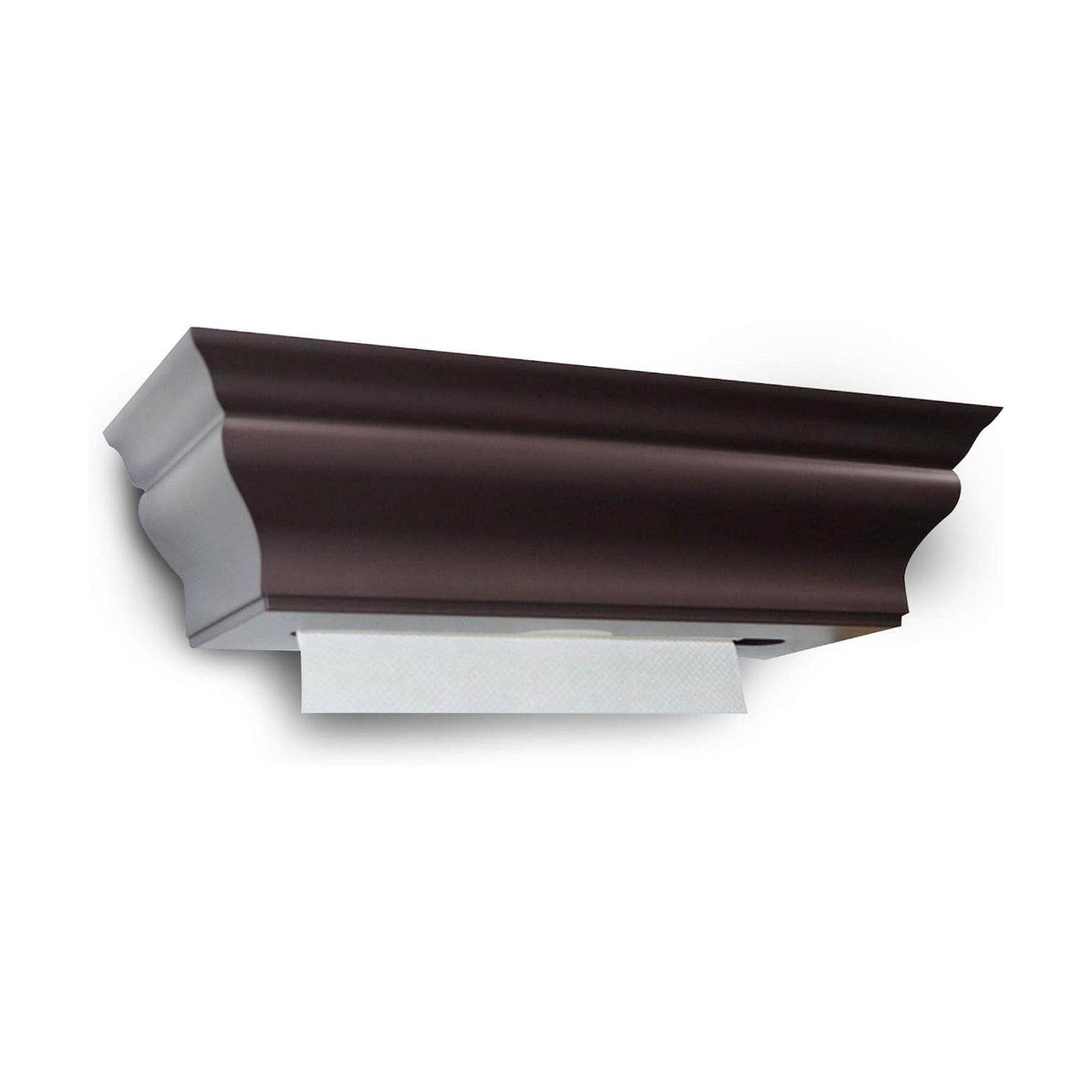Espresso Brown ABS Plastic MultiFold Paper Towel Dispenser - Wall Mount Shelf - Handy Multi-Use Decorative Shelf