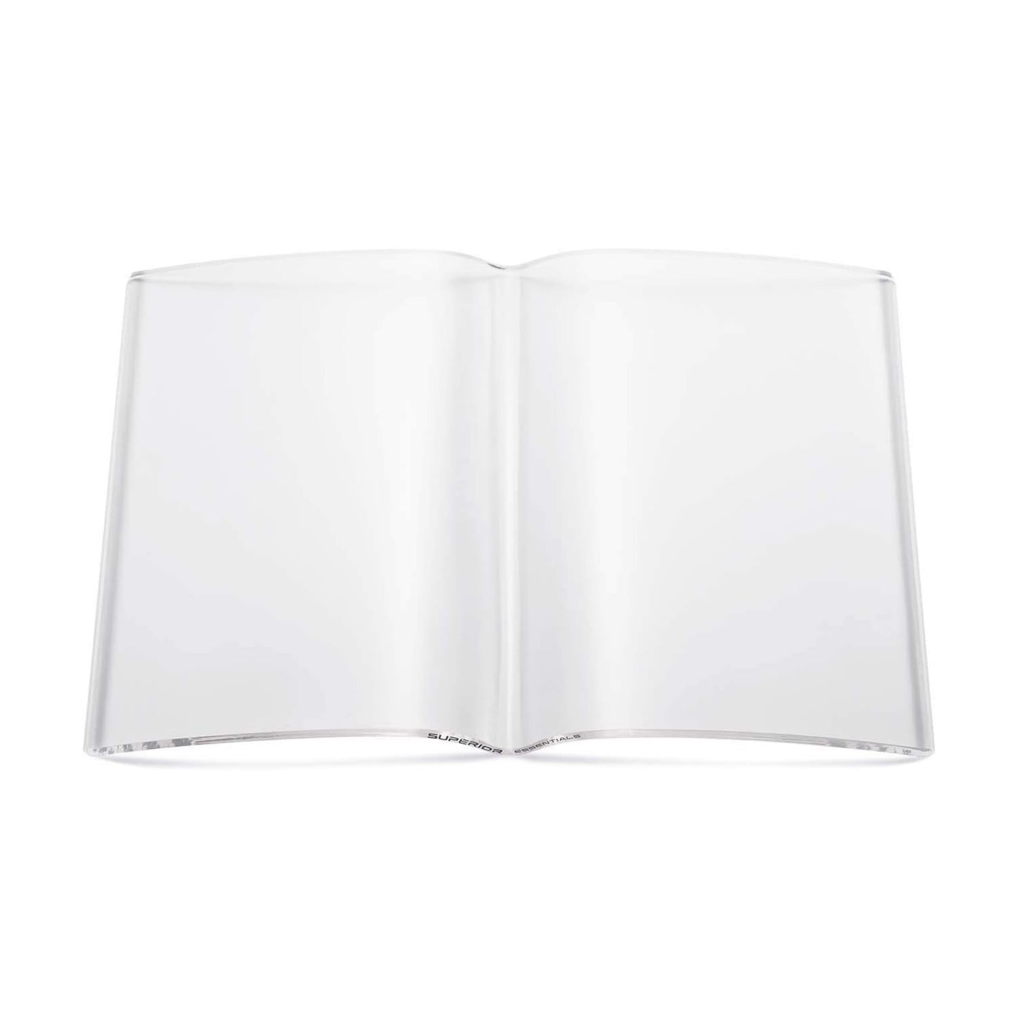 Clear Transparent Bookweight-Bookcover-Pageholder Book Protector (Full/Standard Hardcover Book Size: 12" Wide x 9" Tall)