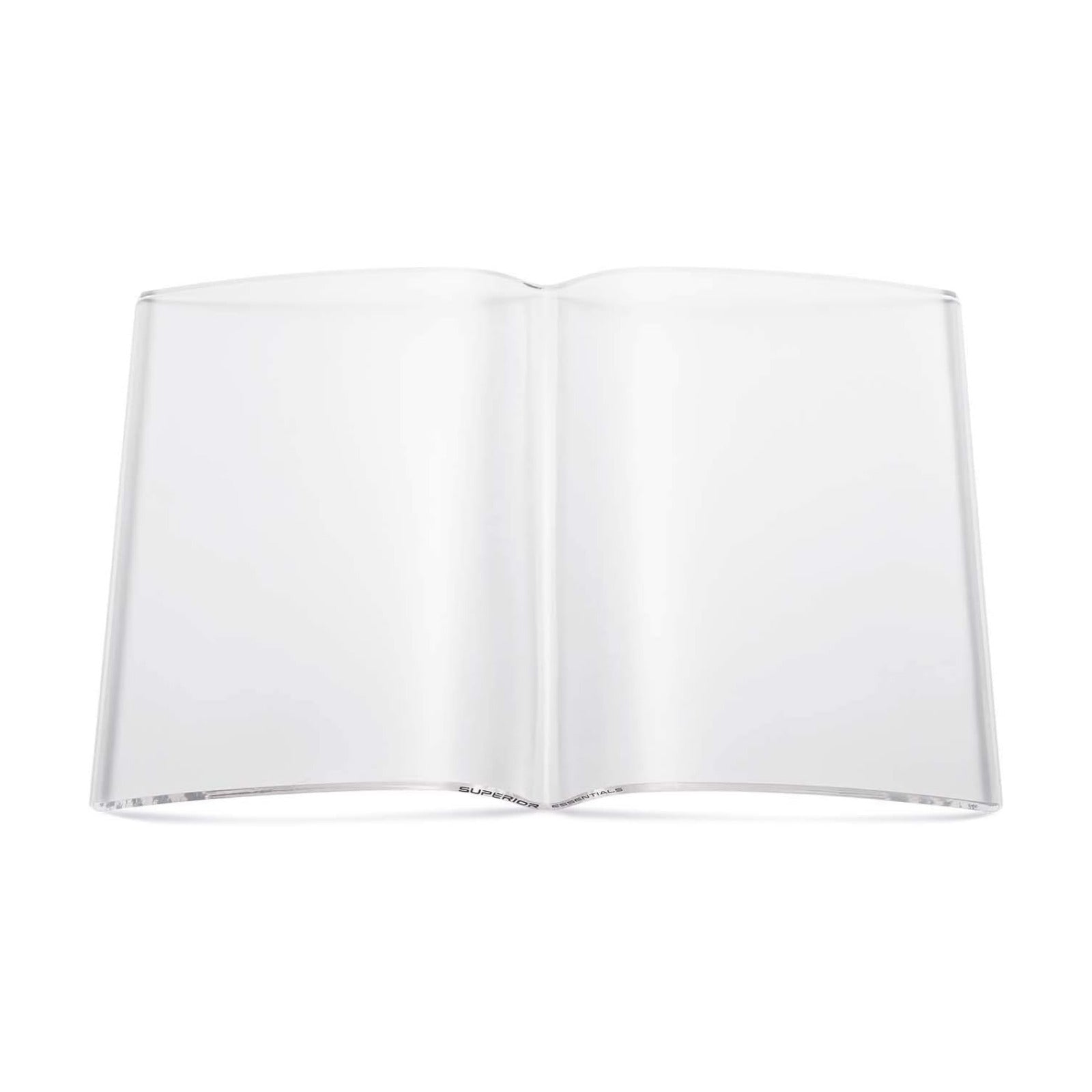 Clear Transparent Bookweight-Bookcover-Pageholder Book Protector (Full/Standard Hardcover Book Size: 12" Wide x 9" Tall)