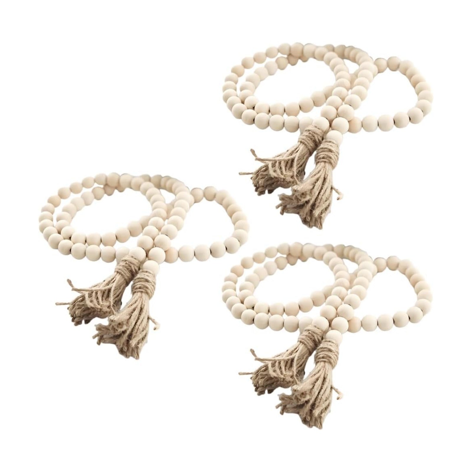 Farmhouse Beads Bead Garland / Wood / Set of 3