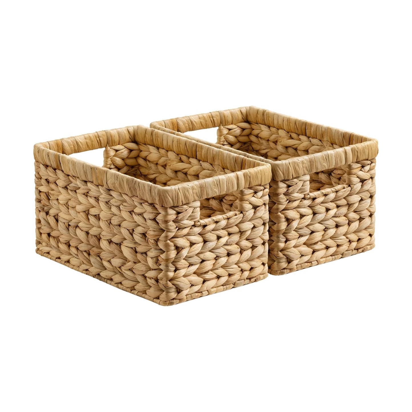 Wicker Basket / Storage Basket / Natural / 2 x 13