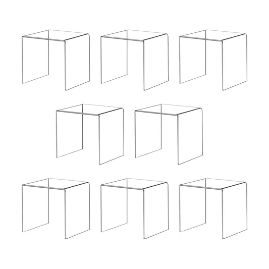 Acylic Riser Square Display Stand For Cupcakes / Clear / 8P-4INCH / 4 Inch
