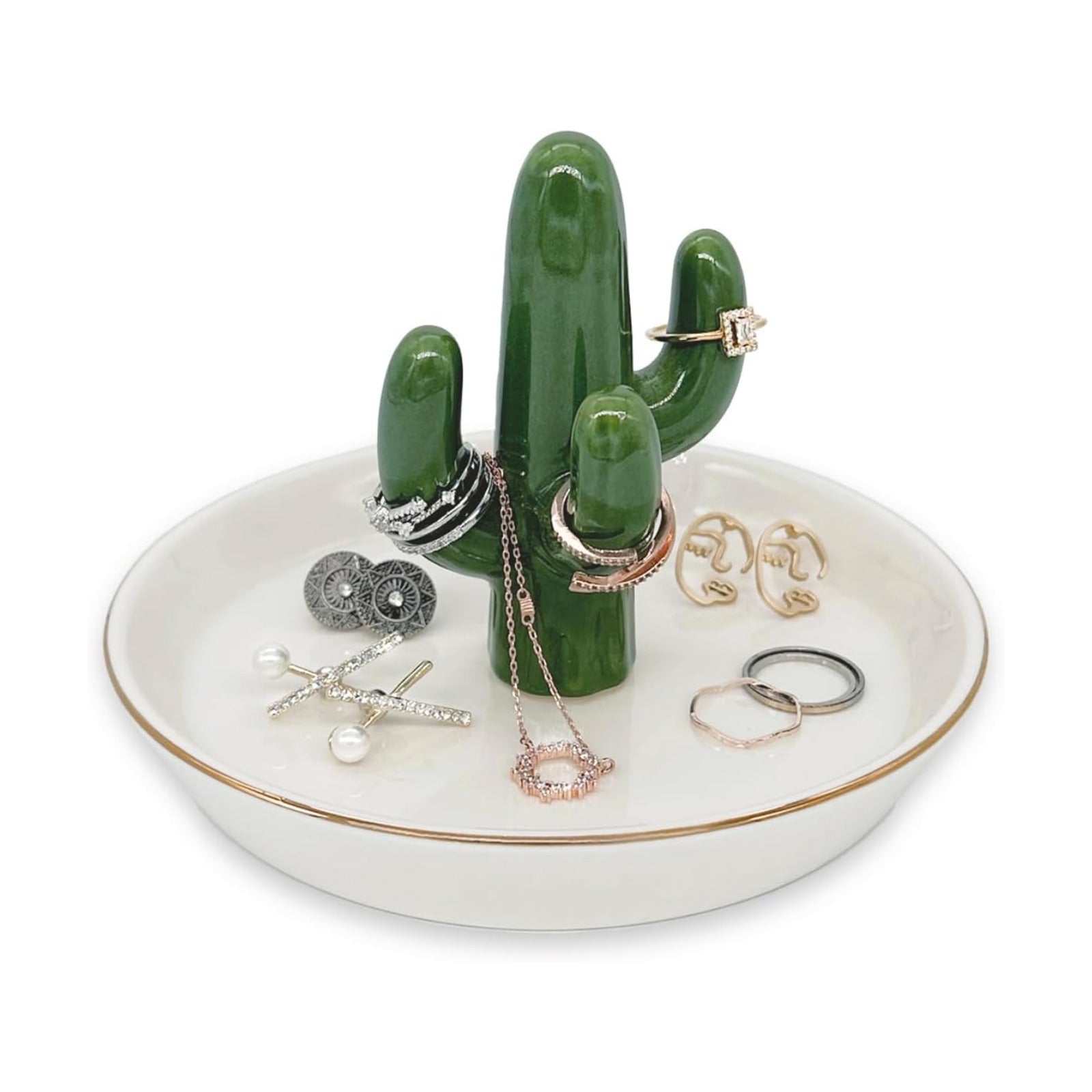 Jewelry Holder and Ring Dish / Cactus