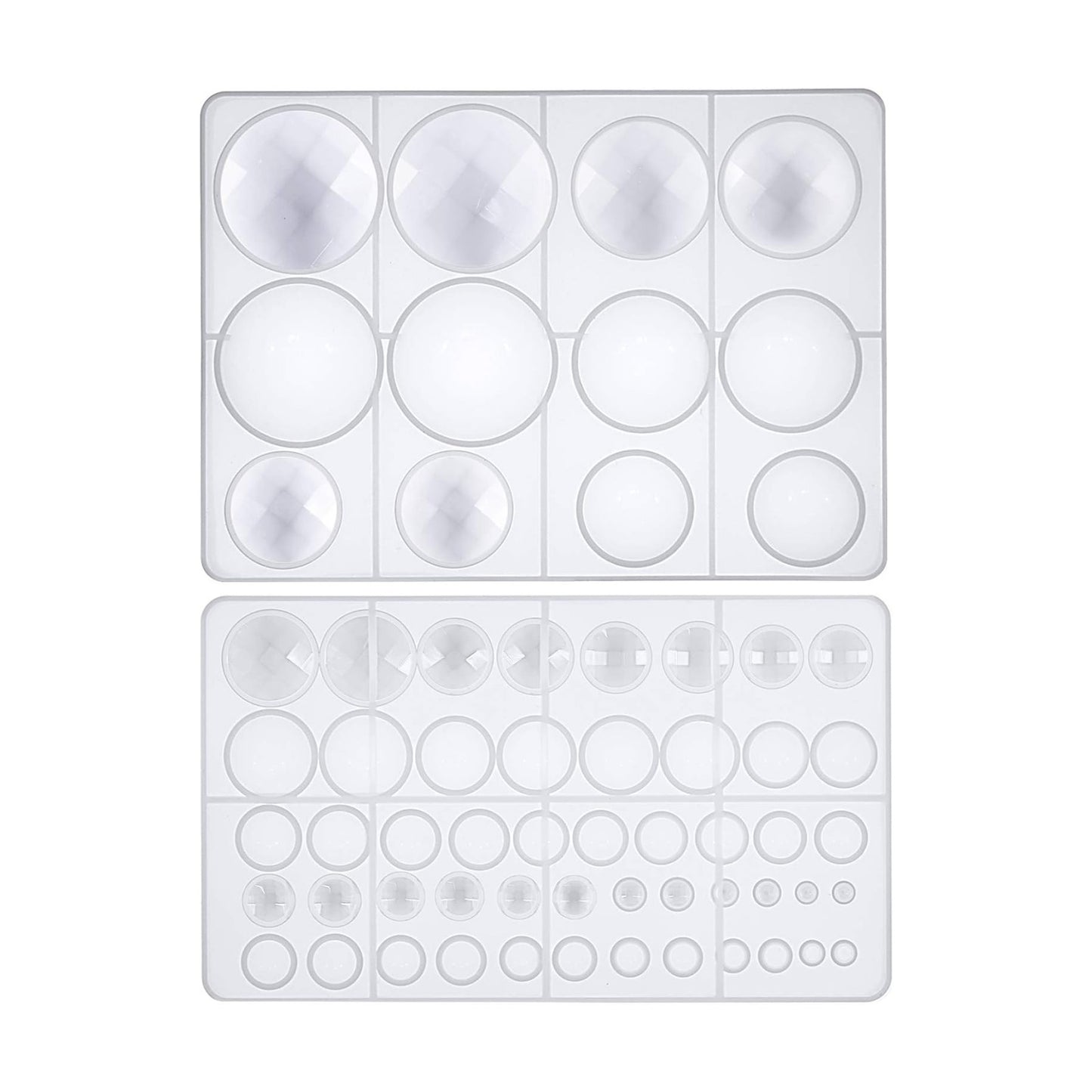 UV Epoxy Urethane Polyresin Jewelry / 62 Cavities 2 Designs Large Tray