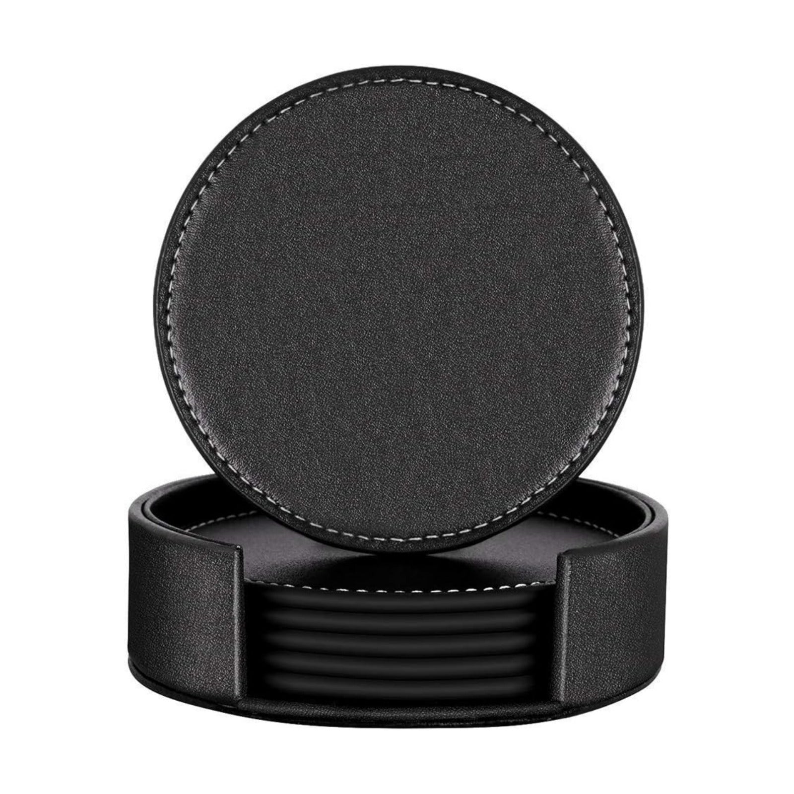 Holder / Coasters for Drinks / Black / Set of 6