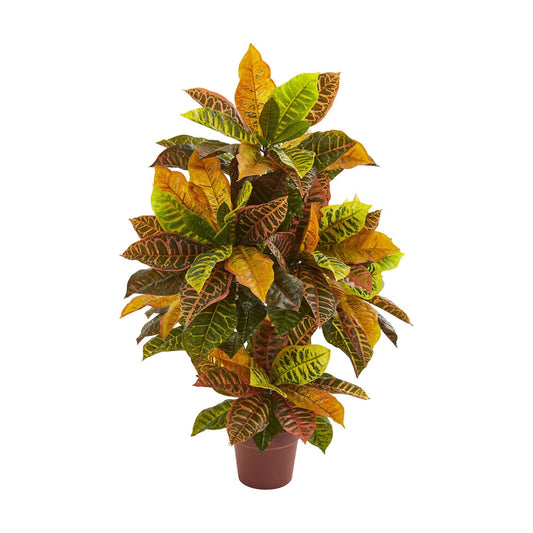 . Croton Artificial Plant / 36 Inch