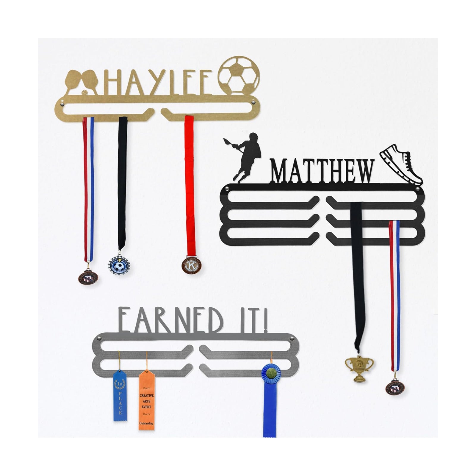 Medal Hanger Display Holder Rack for Awards or Ribbons - Medal Holder Medal Display Medal Holder Display Medal Rack