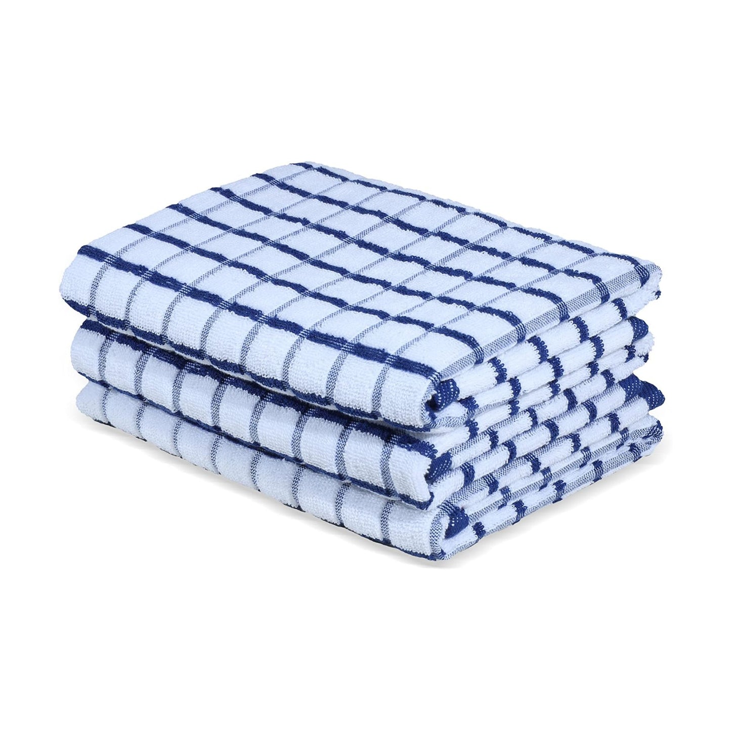 Urban Villa Kitchen Towels Cotton Dish Towels 20”x30” (Set of 3) Black Wht