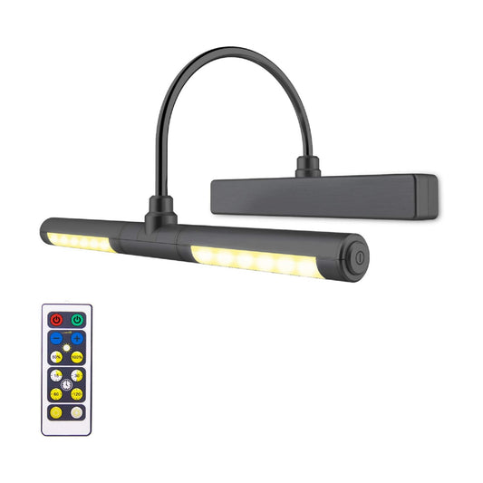 LUXSWAY Wireless Picture Light Battery Operated, Remote Control Painting Light with Rotatable Head, Dimmable and Timer