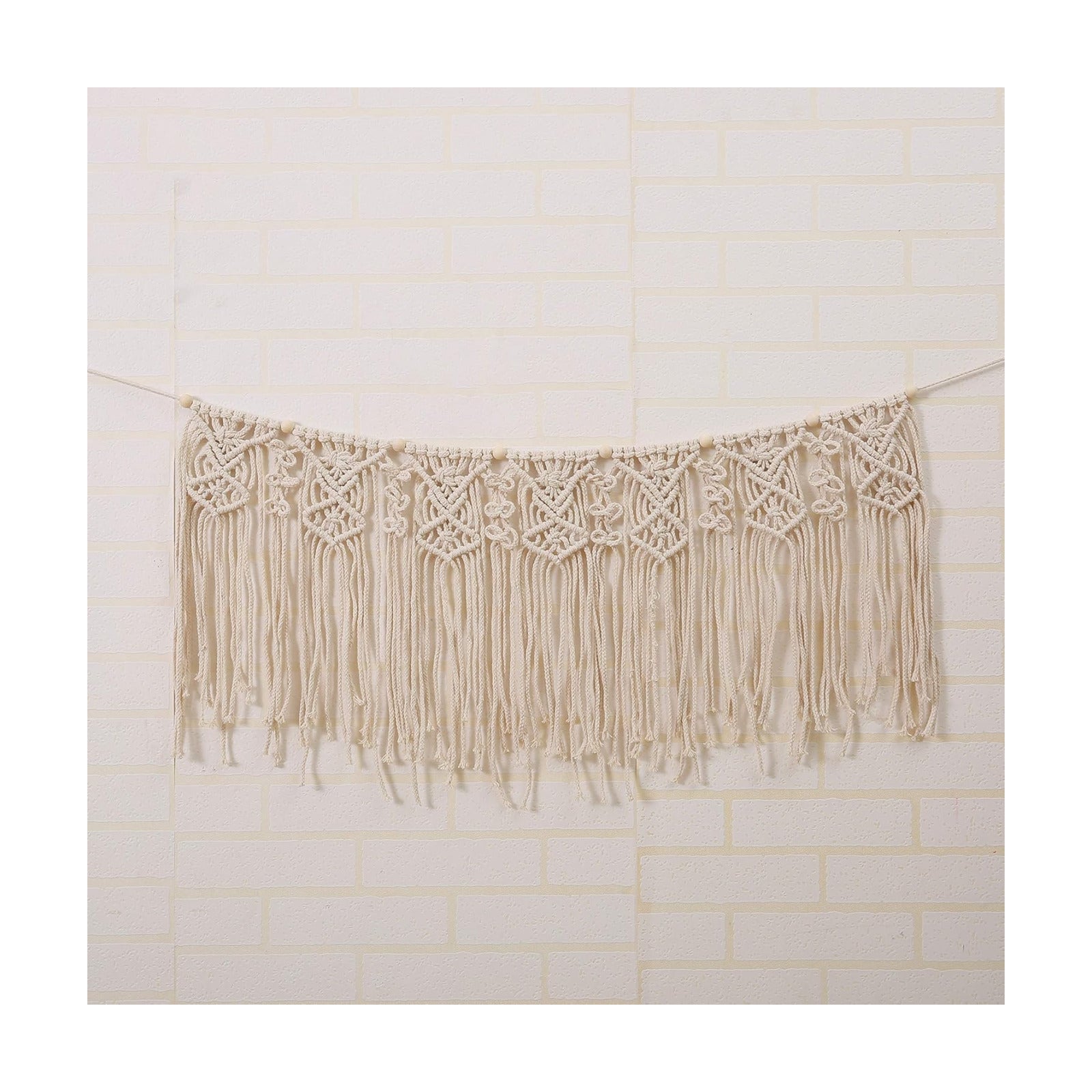 Macrame Garland Macrame Wall Hanging Nursery Wall Decor Boho Home Bohemian Bedroom / 35"L x 16"W