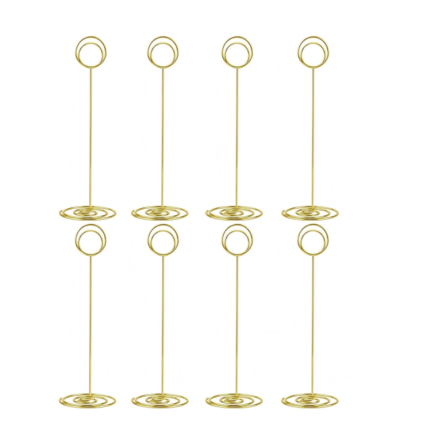 Radezon 20 Pack 8.75 inch Tall Table Number Holders Place Card Holder Table Picture Holder Wire Photo Holder Clips