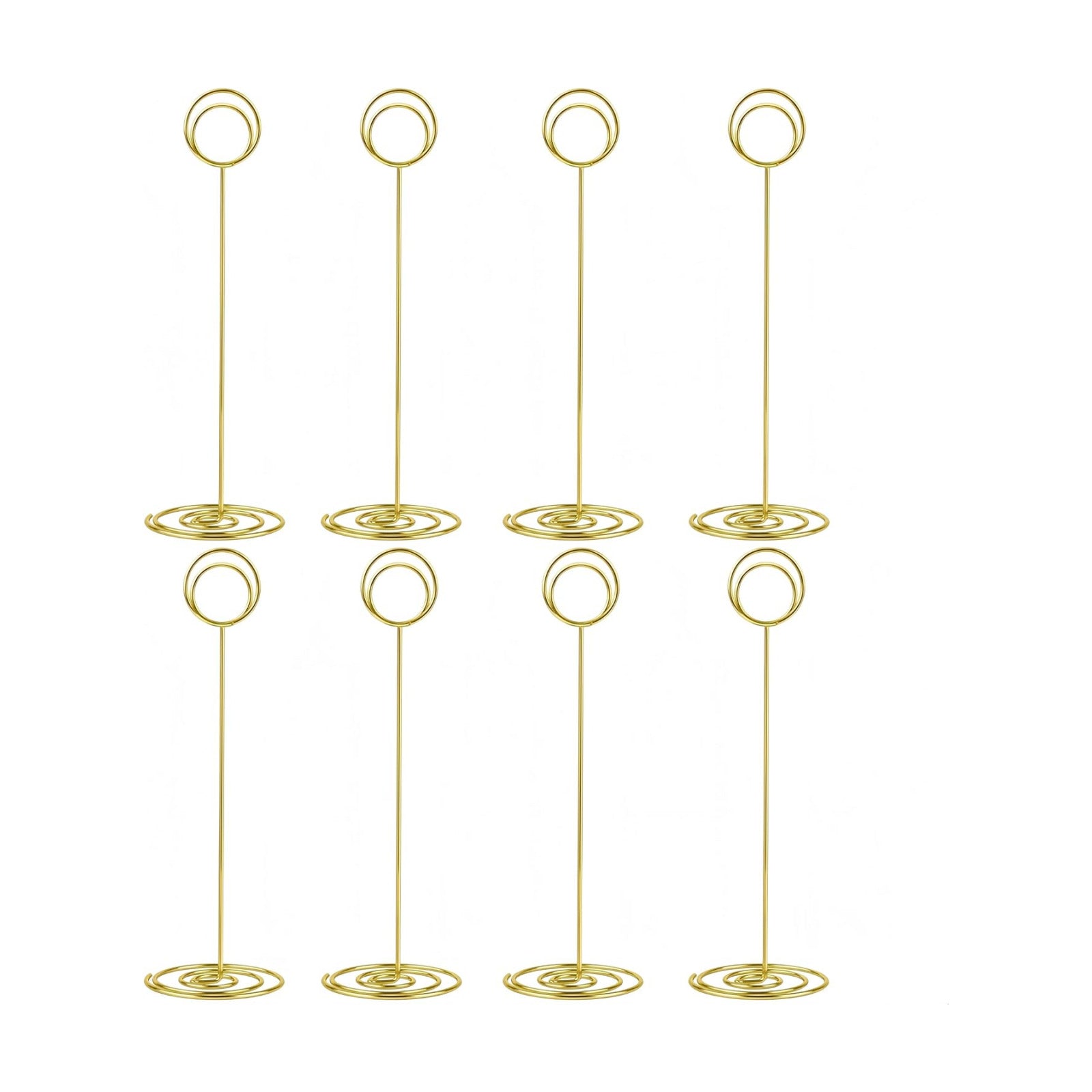 Radezon 20 Pack 8.75 inch Tall Table Number Holders Place Card Holder Table Picture Holder Wire Photo Holder Clips
