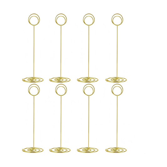 Radezon 20 Pack 8.75 inch Tall Table Number Holders Place Card Holder Table Picture Holder Wire Photo Holder Clips
