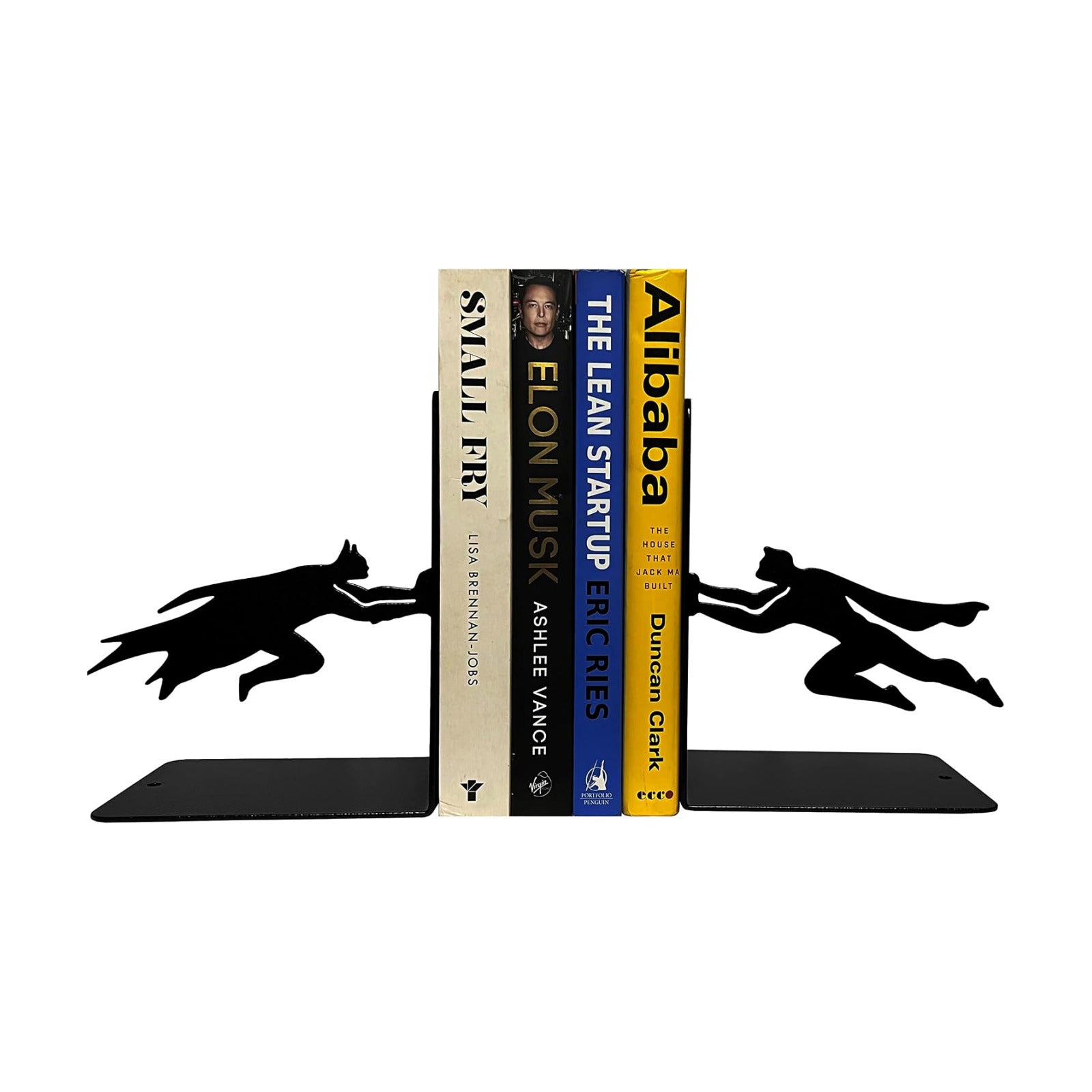 Metal Bookends / Book Stopper / Weight 2.5 Pounds/pair