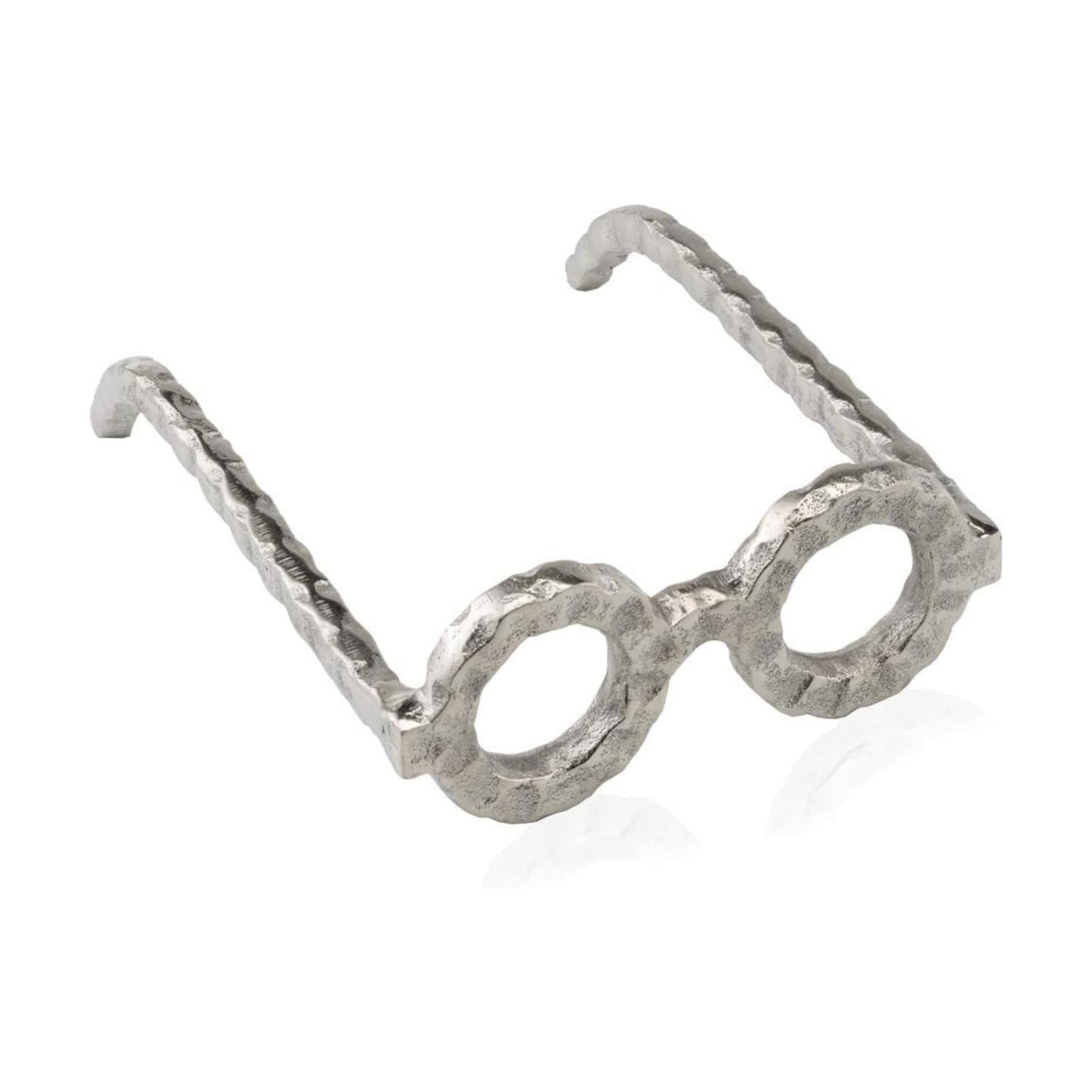 Square Book Stack Accent / Silver / Round