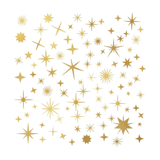Sparkle Decals Star Wall Decals Nursery Wall Decal Kids Room Decor Stars Walls Art / Vintage Gold