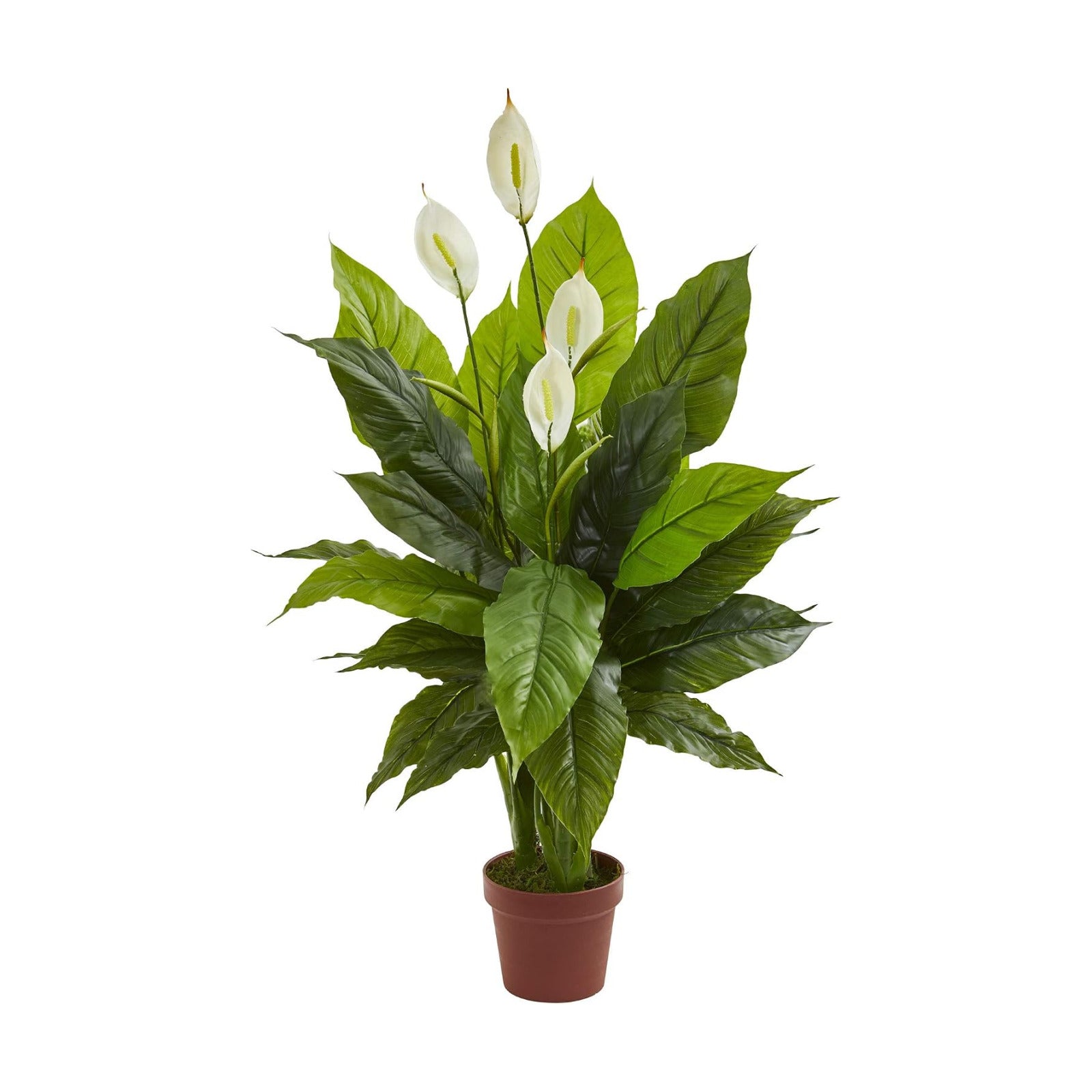 Artificial Peace Lily Plant / White / 42 Inch
