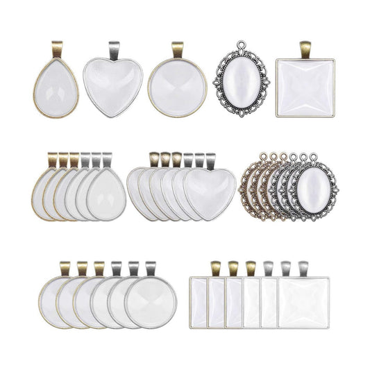 Pendant Trays / Bezel Pendant Trays Blanks / Set of 60