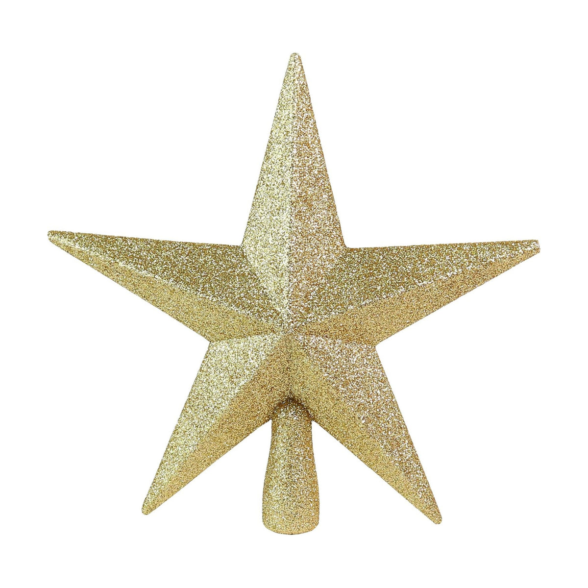 Christmas Glitter Star Tree Topper - Gold Holiday Decor Bethlehem Ornament