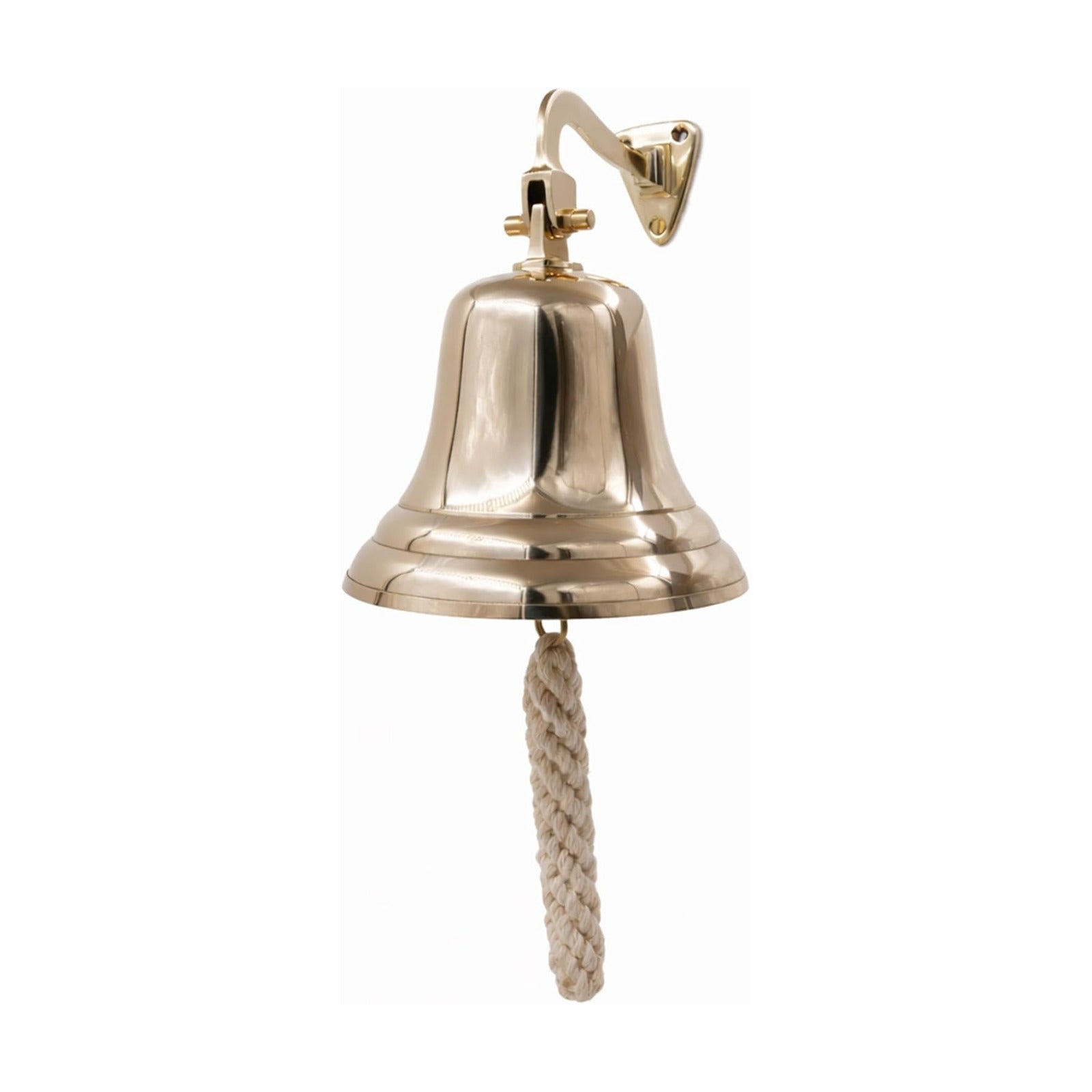 THDC Solid Brass Ship Last Orders Pub Door School Dinner Reception Home Decor Wall Mountable Bell (6")