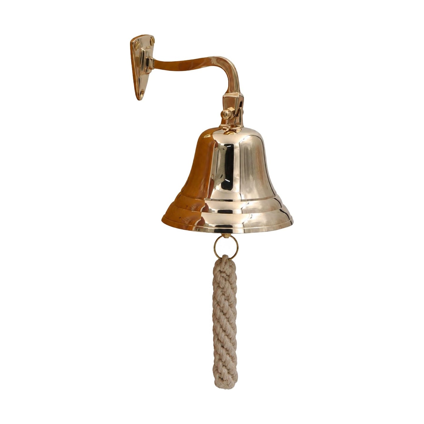 THDC Solid Brass Ship Last Orders Pub Door School Dinner Reception Home Decor Wall Mountable Bell (5")