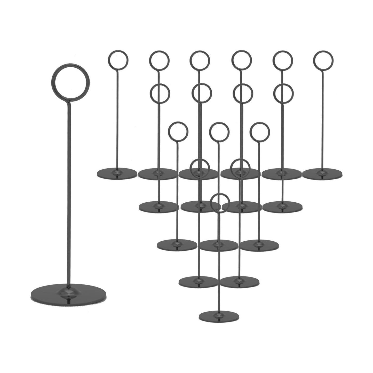 Urban Deco 16 Pieces Table Card Holder 8 inches Table Number Holders Place Steel Card Holders for Photos, Food Signs
