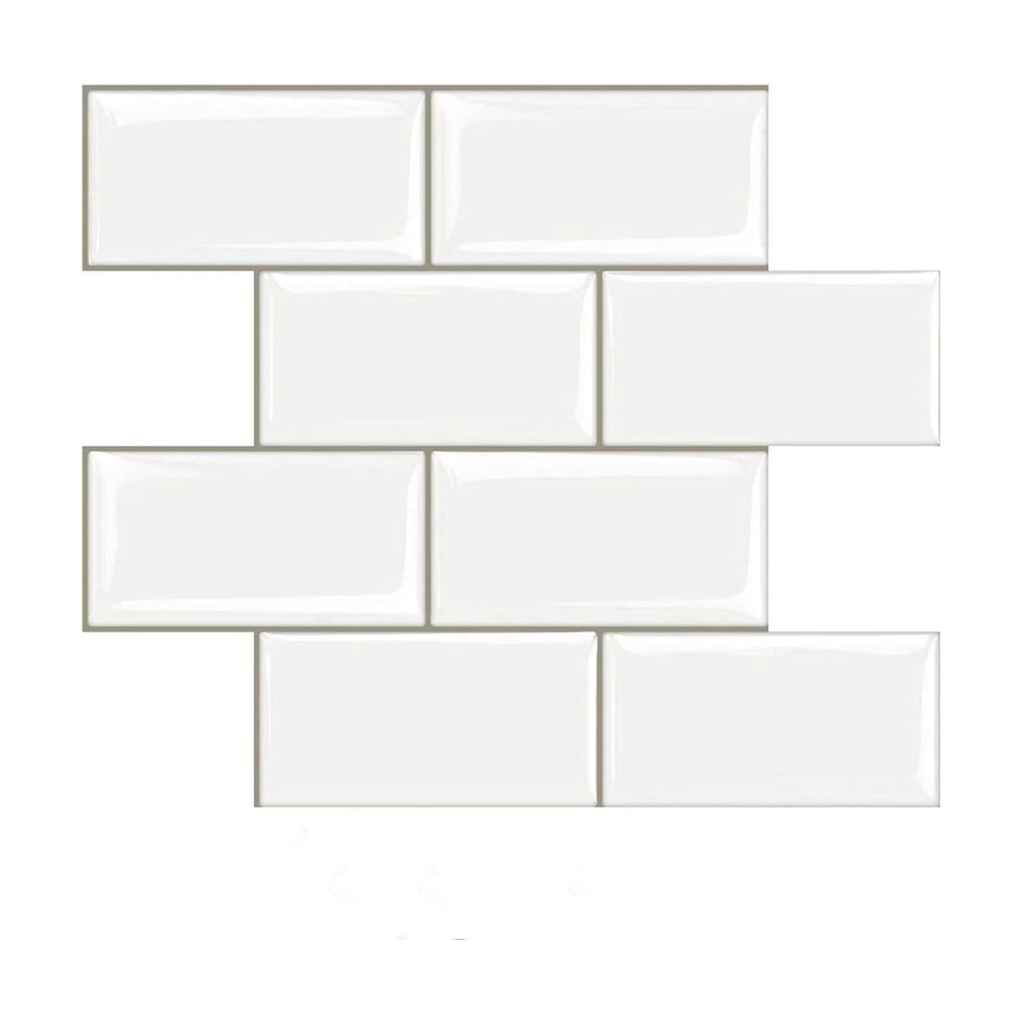 Stick on Tiles Backsplash / White