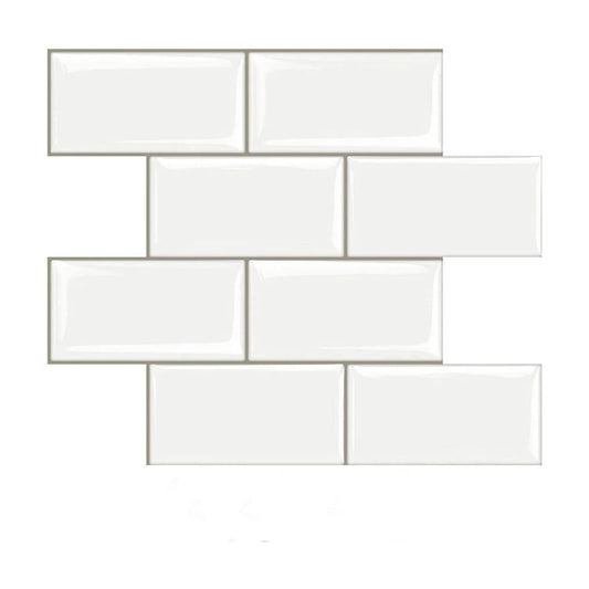 Stick on Tiles Backsplash / White
