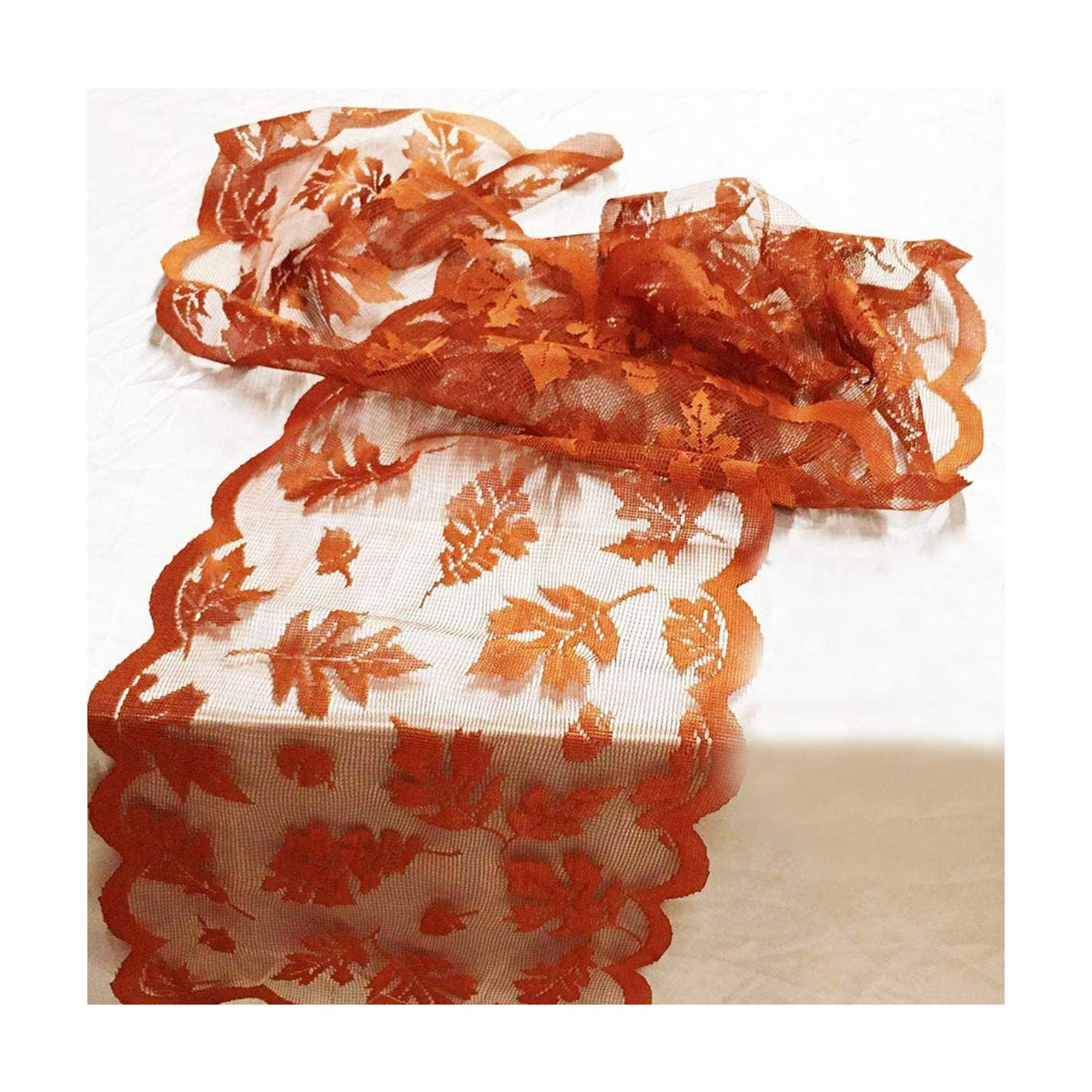 Fall Table Runner Fall Decorations for Home 13 x 72 Inch Maples Leaves Lace