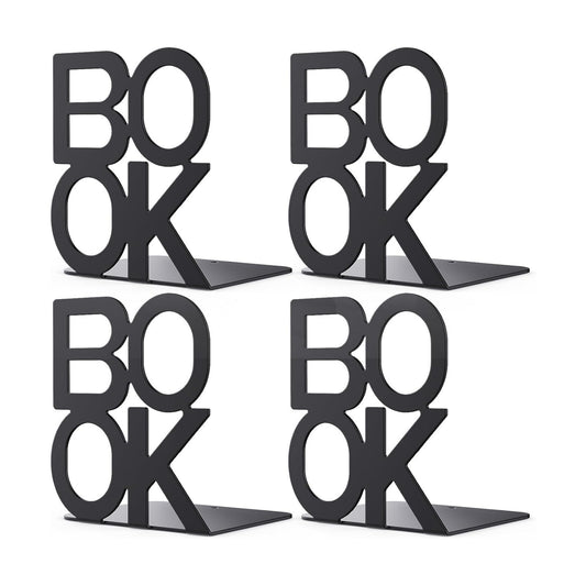 Book Ends / Bookend are Used for Books / Black / 2 Pair