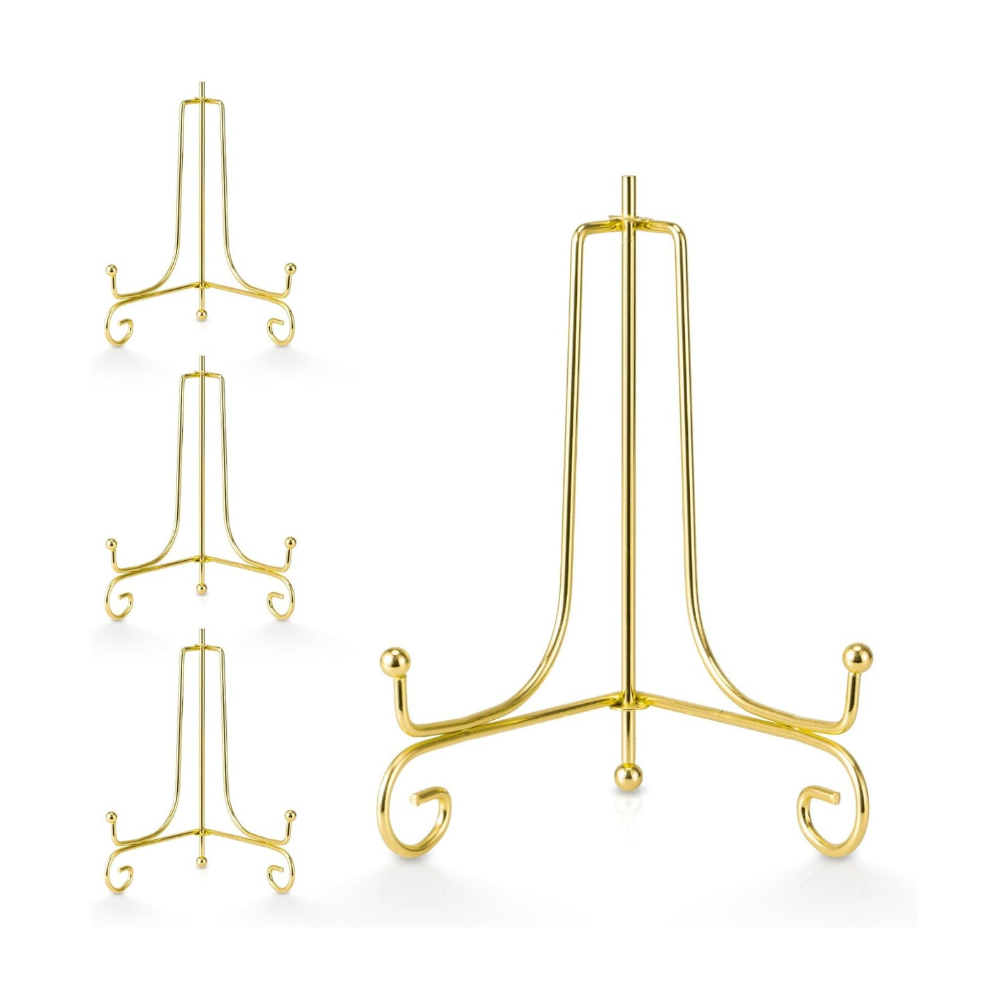Metal Picture Stand / Gold / 6 Inch / Set of 4