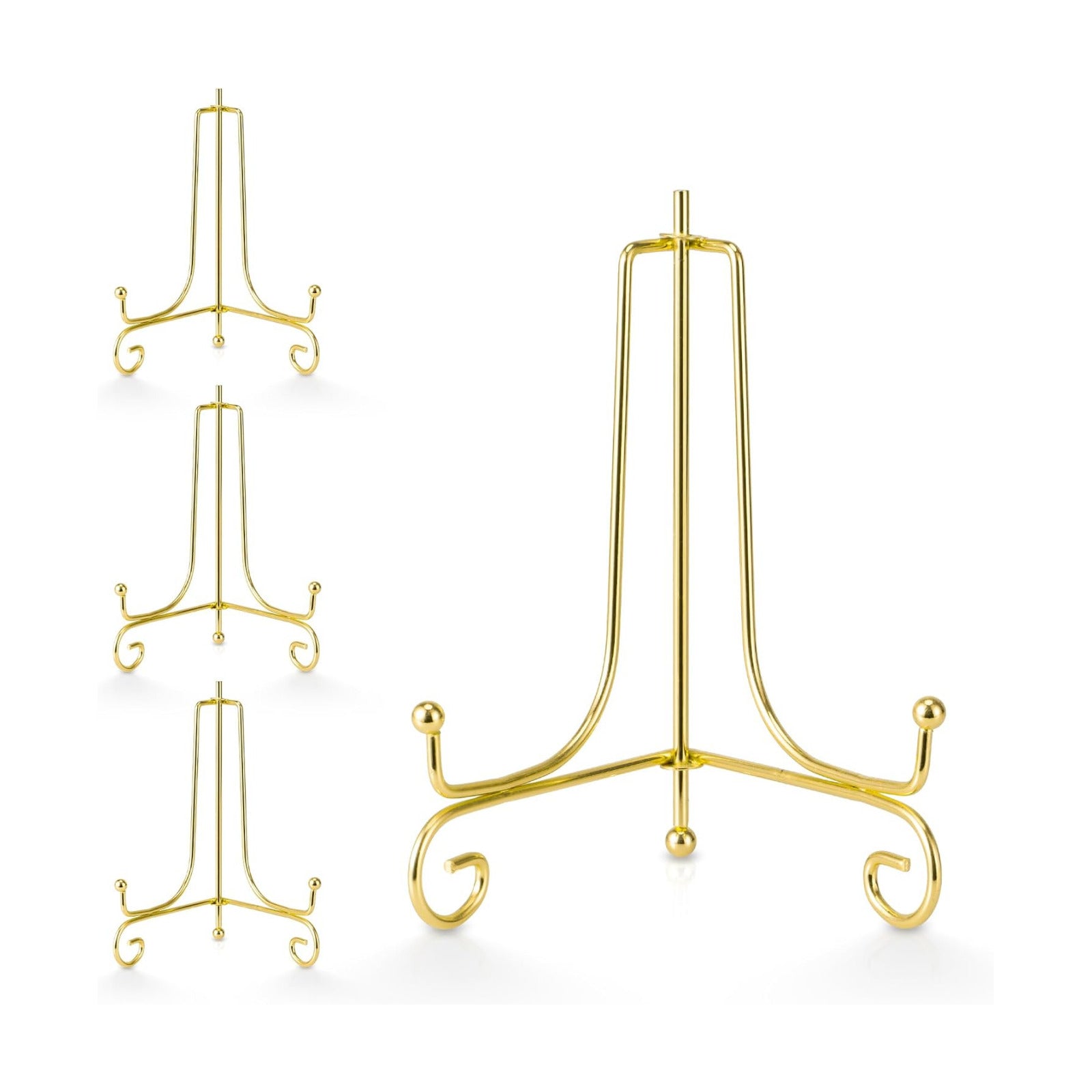 Metal Picture Stand / Gold / 6 Inch / Set of 4