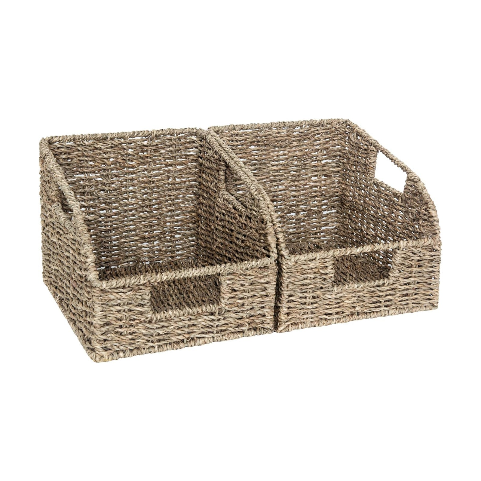 Wicker Baskets for Organizing / 2 x 8 / Natural