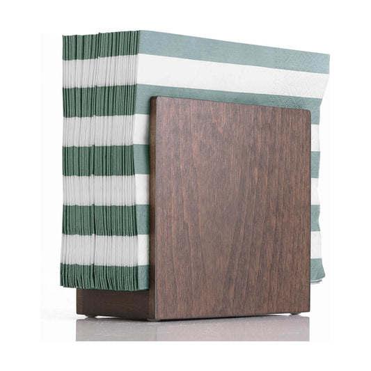 Wooden Farmhouse Napkin Holders / Brown