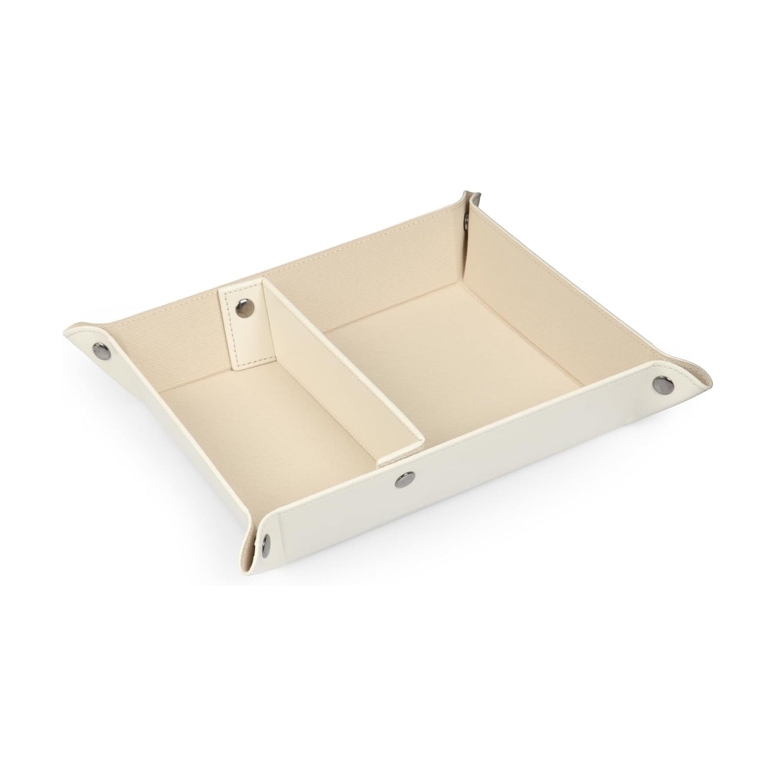 Londo Leather Tray Organizer - Practical Lightweight Water Resistant Computer Table Desk Storage Box for Wallets