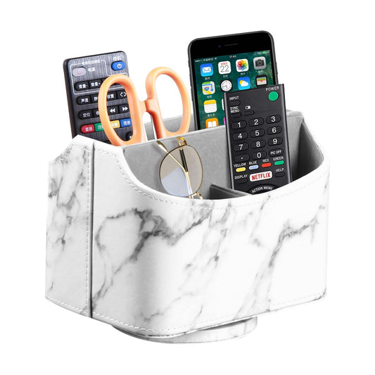 Leather 360°Rotatable Remote Control Holder / 1 Marble