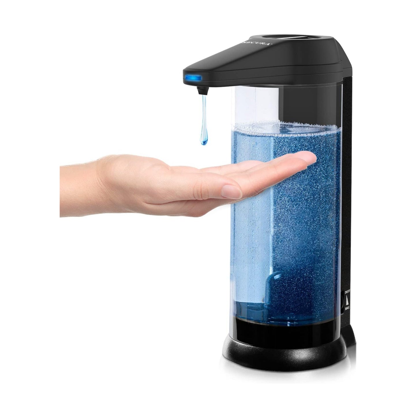 Secura 17oz Automatic Liquid Soap Dispenser, Touchless Battery Operated Hand Soap Dispenser with Adjustable Soap