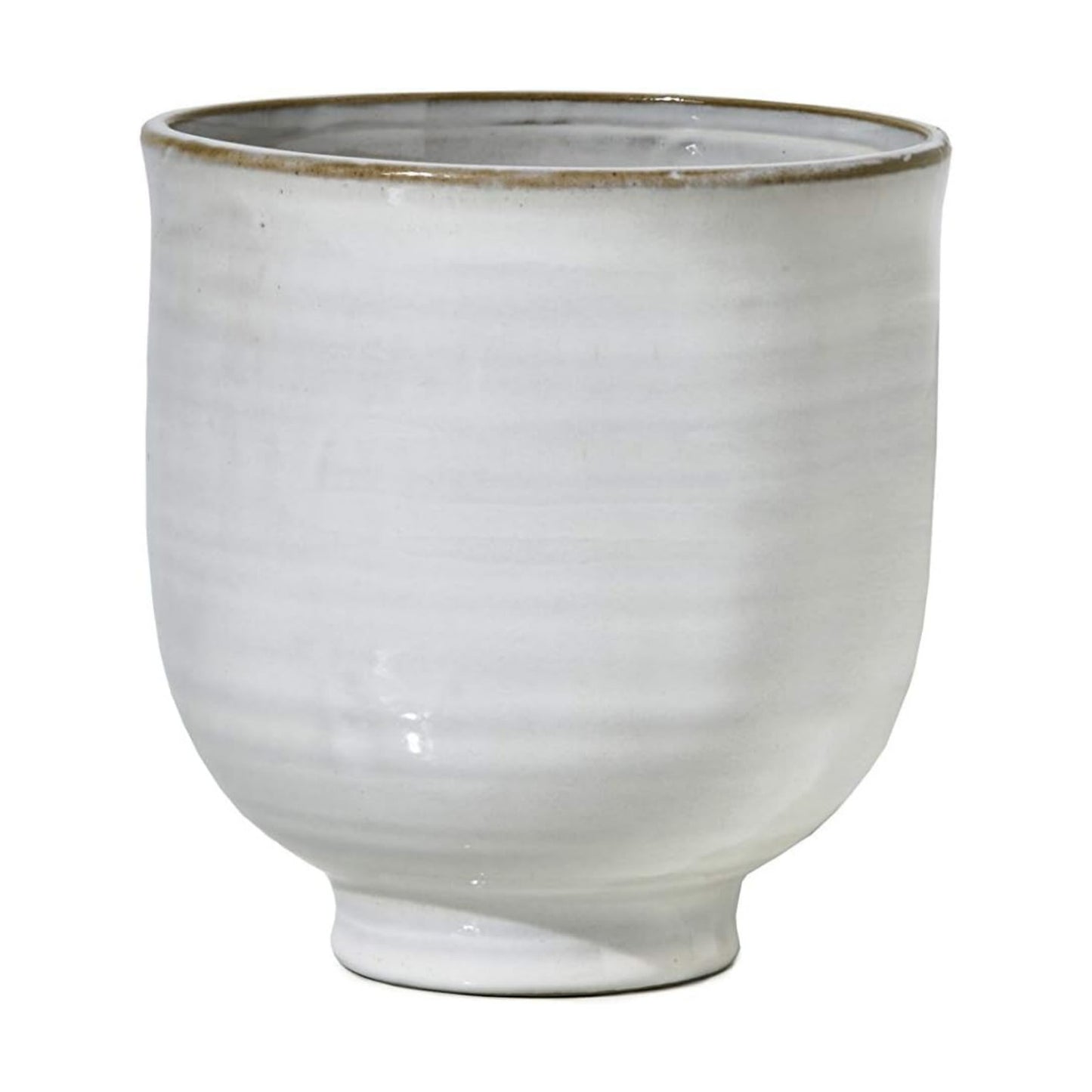 Medium Glazed Ceramic Pedestal Bowl- Centerpiece for Vintage Weddings / 5.75" Pedestal Bowl, 1 Pc