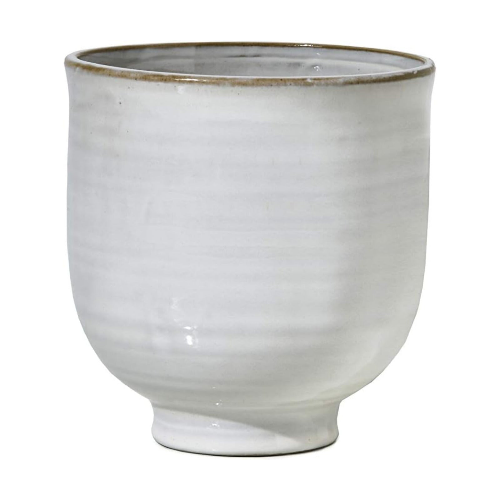 Medium Glazed Ceramic Pedestal Bowl- Centerpiece for Vintage Weddings / 5.75" Pedestal Bowl, 1 Pc