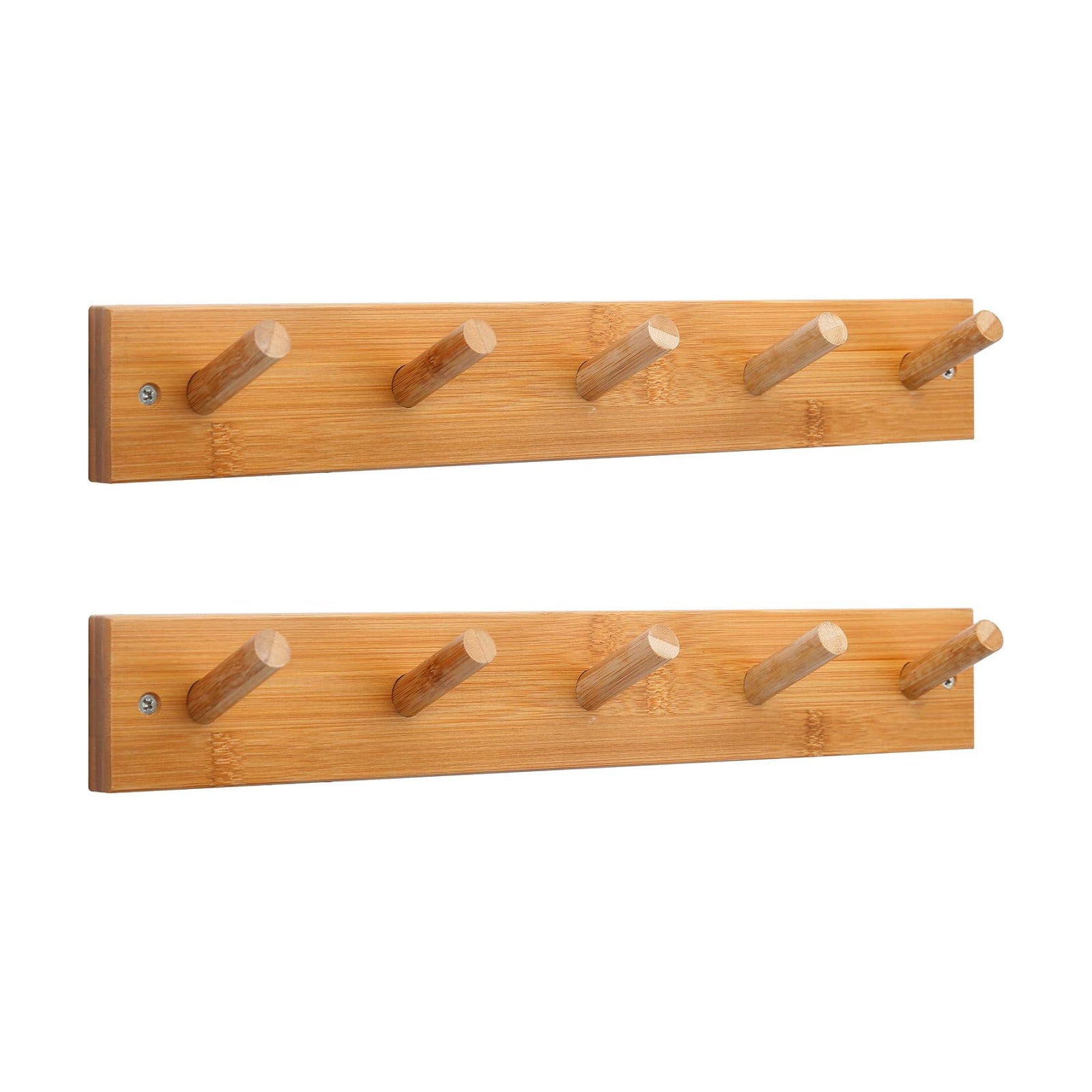 WEBI Coat Rack Wall Mounted,16" Hole to Hole,Coat Hanger Wall Mount with 5 Hooks for Hanging Coats,Hook Rack Peg Rail