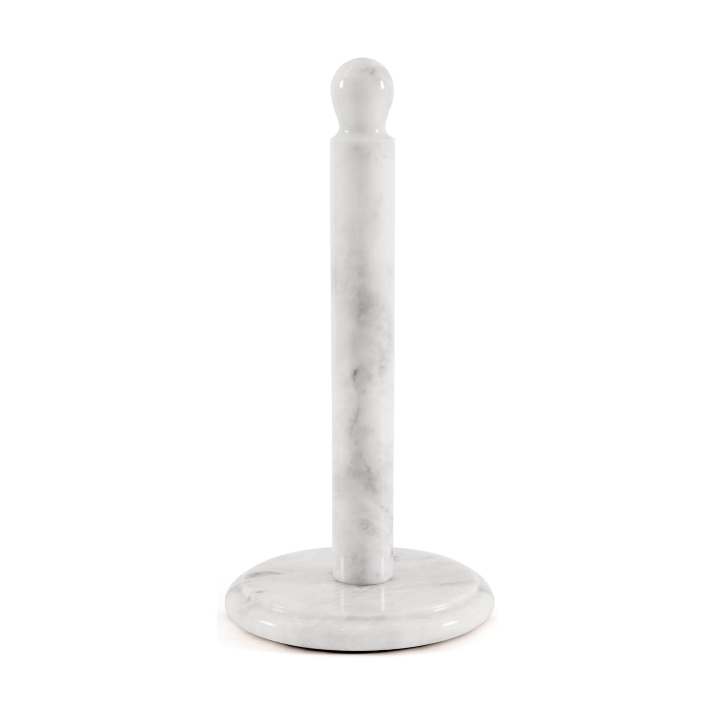 Radicaln White Marble Paper Towel Holder Countertop – 12.5 Inch Towel Stand for Bathroom & Kitchen, Premium Handmade