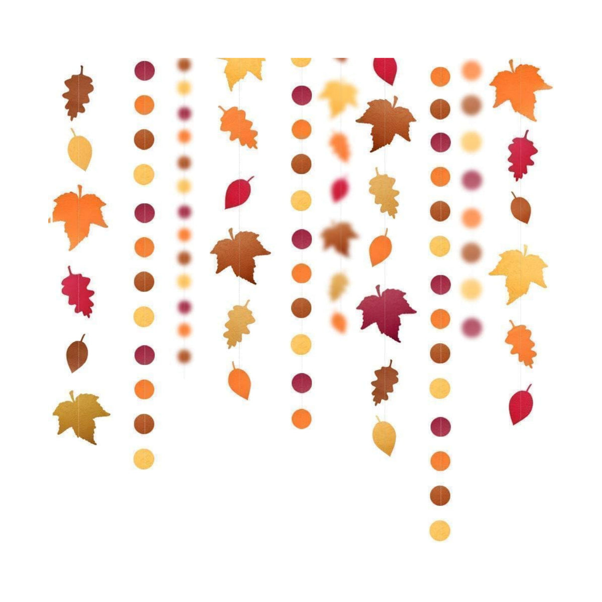 Cheerland Fall Leaf Garlands Thanksgiving Party Decorations Maple Banner Backdrop Hanging Decor Streamer for Woody Birthday Classroom Picnic Wedding Baby Shower Autumn Harvest Woodland Party Supplies
