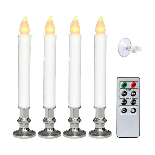 Wondise Flameless Window Candles with Remote and Timer 7" Battery Operated