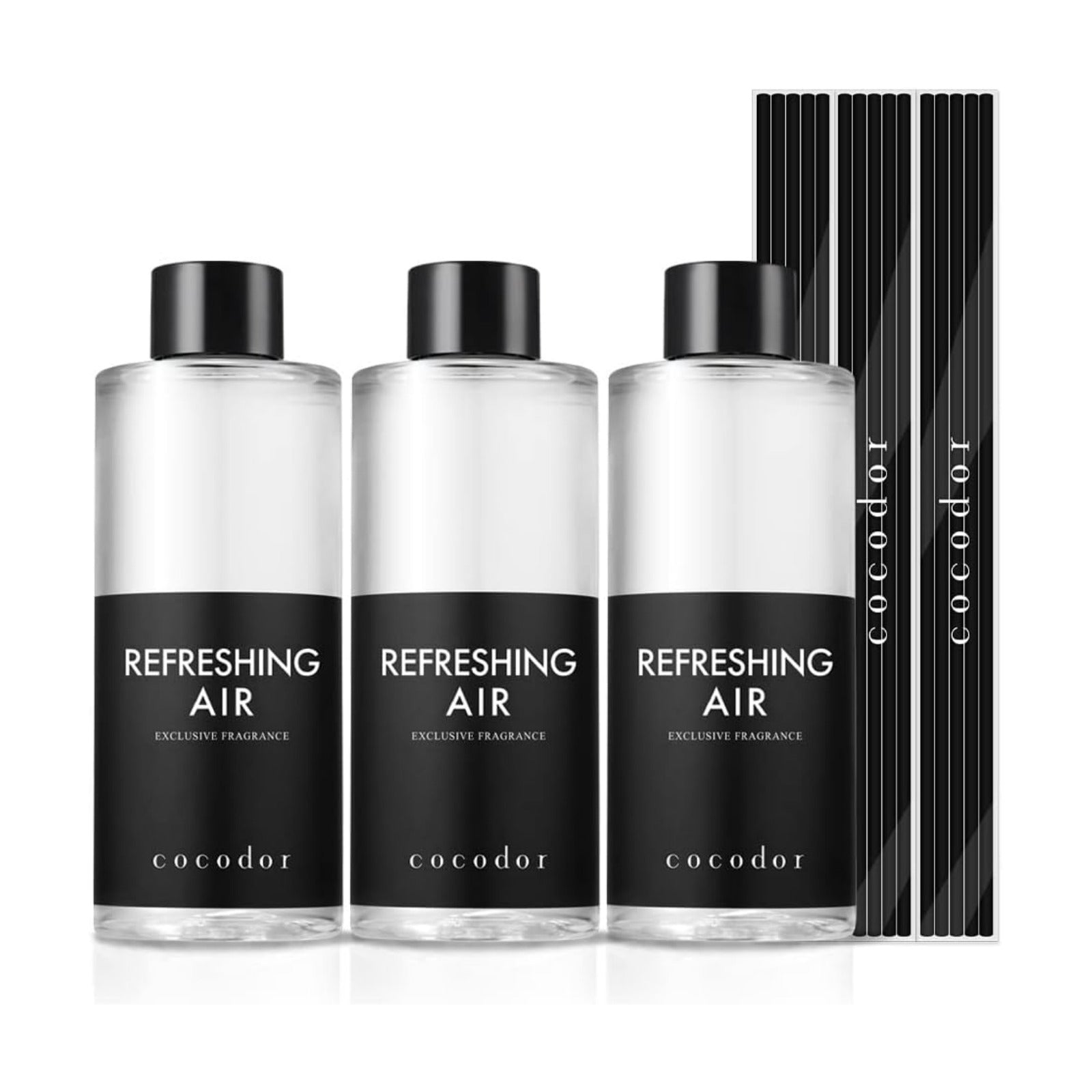COCODOR Reed Diffuser Oil Refill/ /6.7oz / /Aroma Therapy / Refreshing Air / 6.7 Ounce / Set of 3