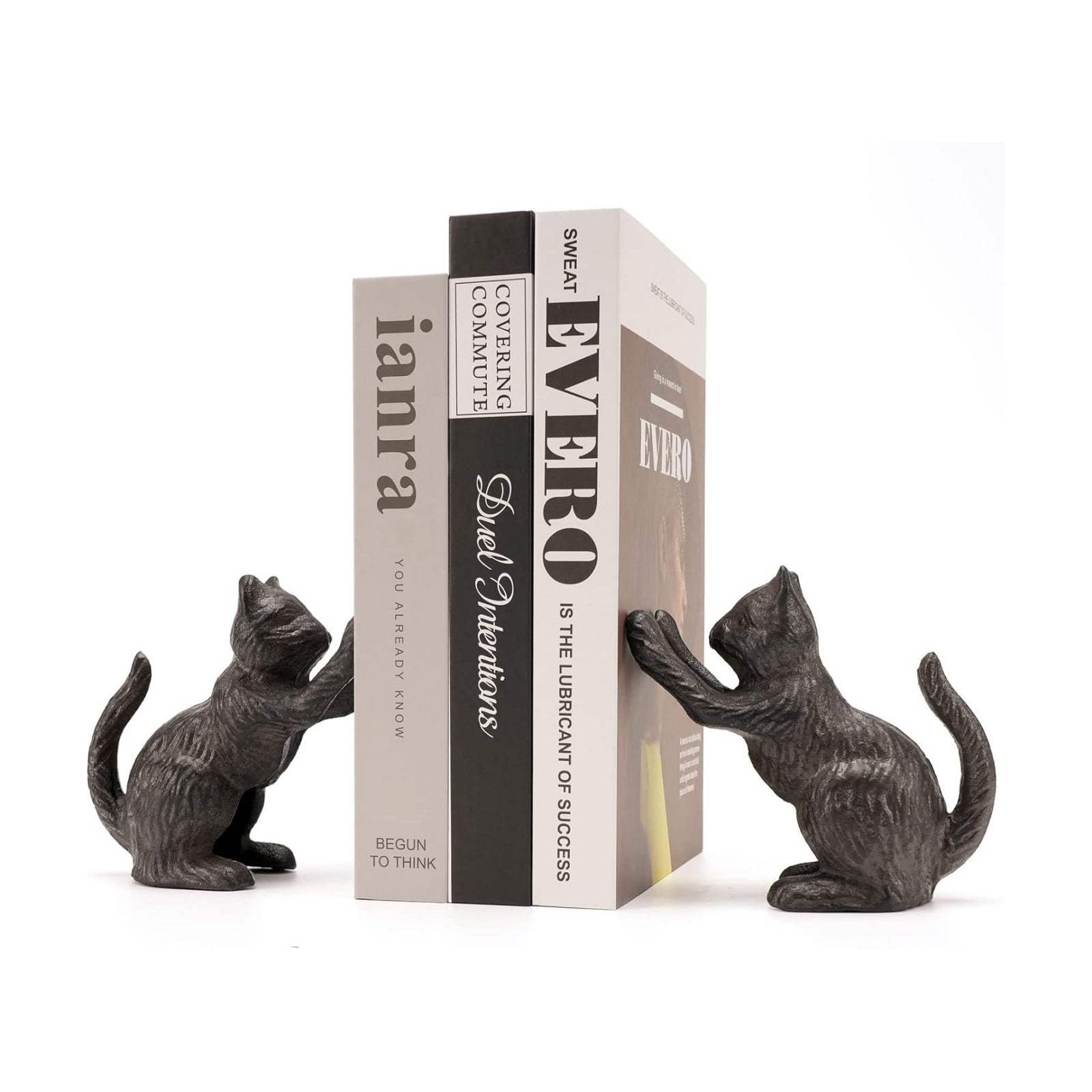 Cat Decorative Bookends / Black