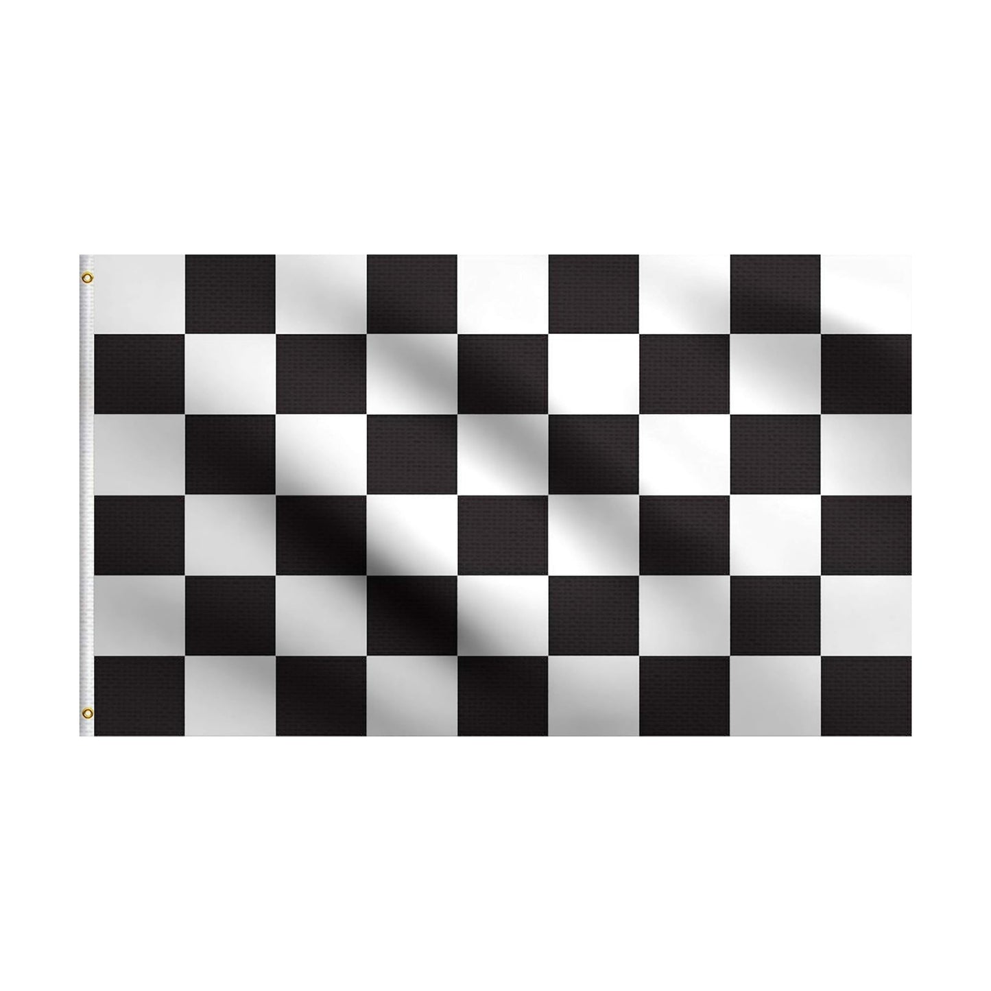 DMSE Checkered Racing and White Squares Race Finished Flag Ft Foot / 4'x6' Ft Foot / Black / 4 x 6