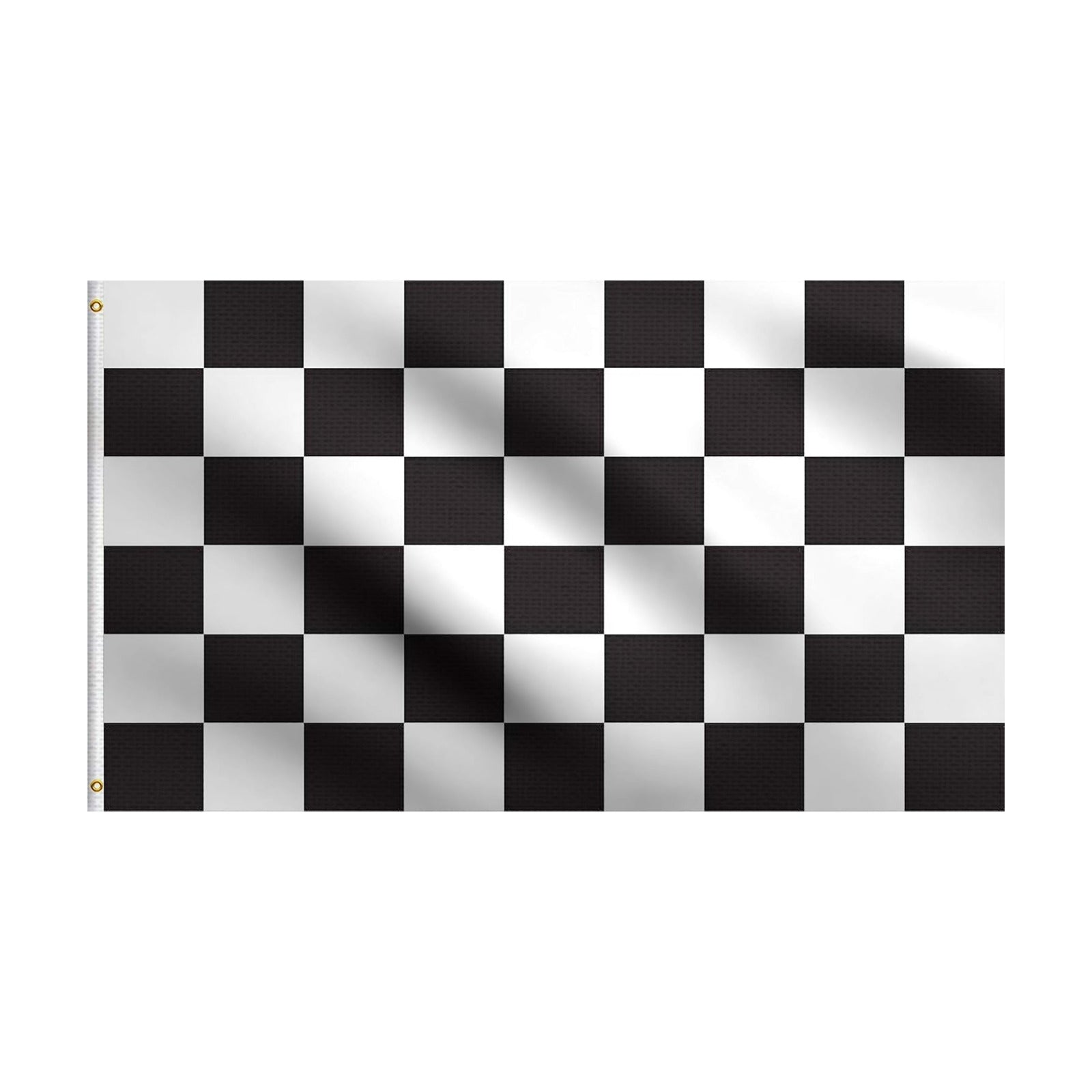 DMSE Checkered Racing and White Squares Race Finished Flag Ft Foot / 4'x6' Ft Foot / Black / 4 x 6