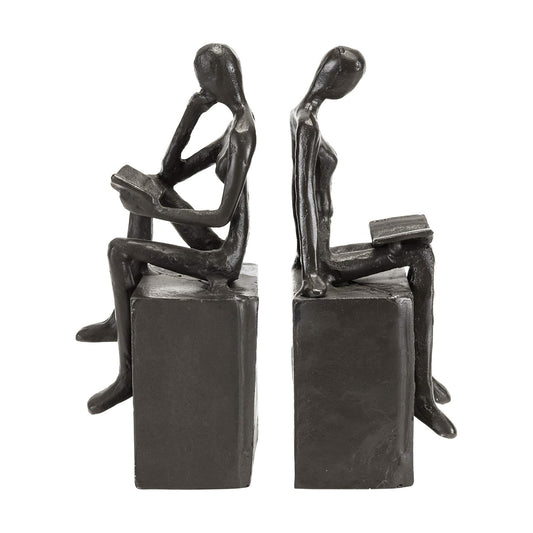 Decorative Cast Iron Bookend Set