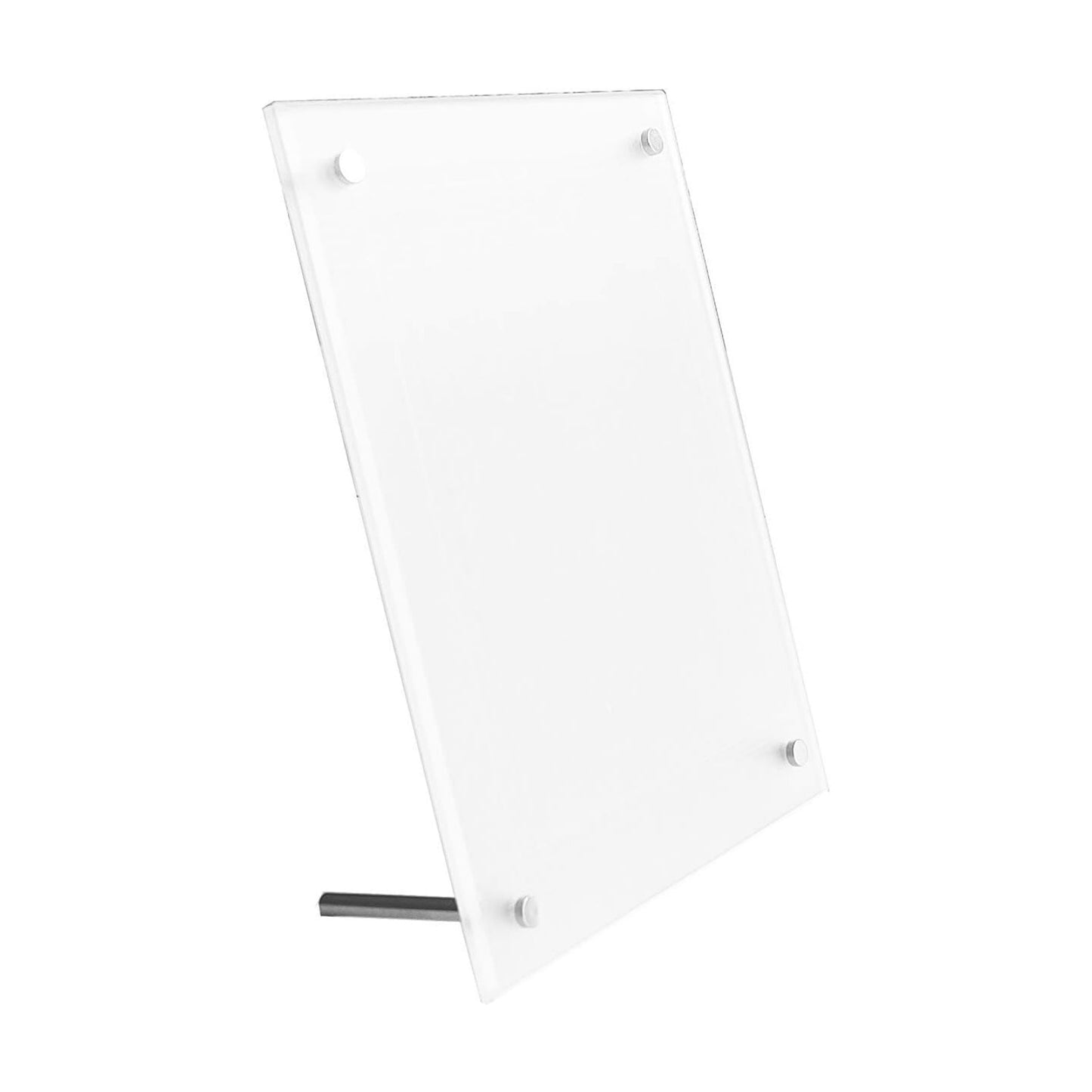 Frameless Tabletop Photo Frames Free Standing Acrylic Desktop Picture Frame / 11 x 14 / Clear